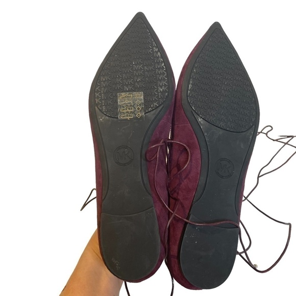 Michael Kors Purple Lace-Up Flats - Picture 10 of 10